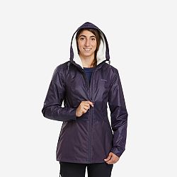 QUECHUA Dámska nepremokavá zimná bunda na turistiku SH100 do -5 °C fialová 2XL