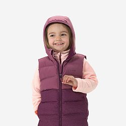 QUECHUA Detská turistická prešívaná vesta 2-6 rokov fialová fialová 5-6 r (113-122 cm)