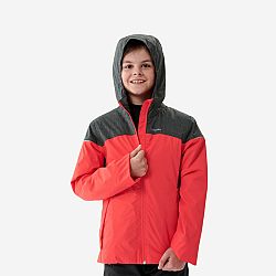 QUECHUA Detská zimná bunda SH100 X-Warm do -3 °C hrejivá a nepremokavá 7-15 rokov ružová 8-9 r 131-140 cm