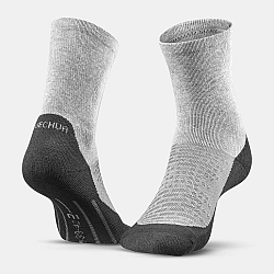 QUECHUA Ponožky Hike 100 vysoké súprava 2 párov sivo-modré tyrkysová 39-42