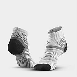 QUECHUA Turistické ponožky Hike 900 polovysoké sivé 2 páry šedá 39-42