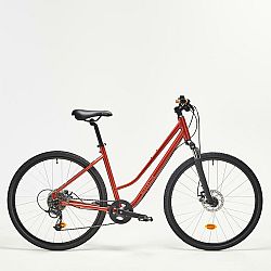 RIVERSIDE Trekingový bicykel 500 nízky rám červený červená S