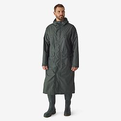 SOLOGNAC Dlhý poľovnícky kabát SG 500 nepremokavý zelený khaki XL
