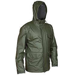 SOLOGNAC Nepremokavá poľovnícka bunda zelená300 khaki M