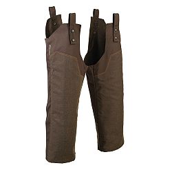 SOLOGNAC Nepremokavé poľovnícke návleky na nohavice Renfort 900 hnedá 3XL