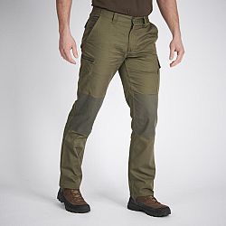 SOLOGNAC Odolné kapsáčové nohavice Steppe 300 dvojfarebné khaki M