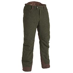 SOLOGNAC Poľovnícke hrejivé vlnené nohavice 900 zelené zelená S