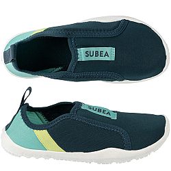 SUBEA Detská obuv do vody Aquashoes 120 zelená tyrkysová 30-31