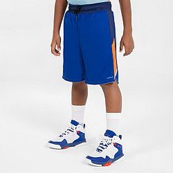 TARMAK Detské obojstranné basketbalové šortky SH500R svetlomodré 12-13 r (151-160 cm)