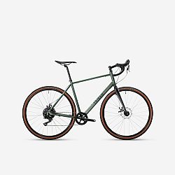 TRIBAN Gravelový bicykel GRVL 120 zelená S