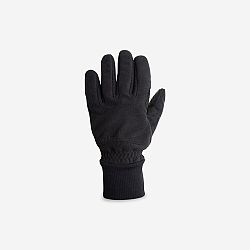 TRIBAN Zimné cyklistické rukavice 100 fleecové čierne L
