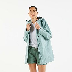 TRIBORD Dámska bunda do dažďa Sailing 300 svetlozelená khaki XS