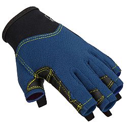 TRIBORD Detské rukavice bez prstov 500 na jachting tmavomodré 14 rokov