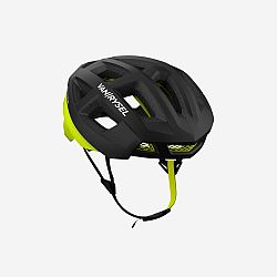 VAN RYSEL Cyklistická helma na cestnú cyklistiku Aerofit 900- Black/Yellow čierna L
