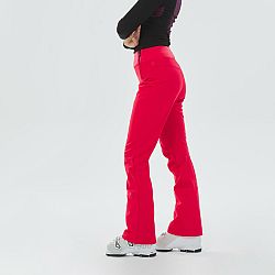 WEDZE Dámske lyžiarske nohavice Slim 500 červené XS-S