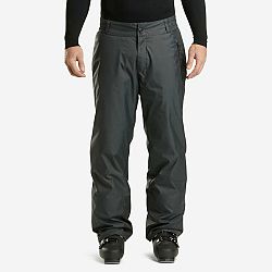 WEDZE Pánske hrejivé lyžiarske nohavice 100 čierne šedá XS