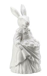 Porcelánový králik s vajíčkami Rabbit Collection Rosenthal biely 13 cm